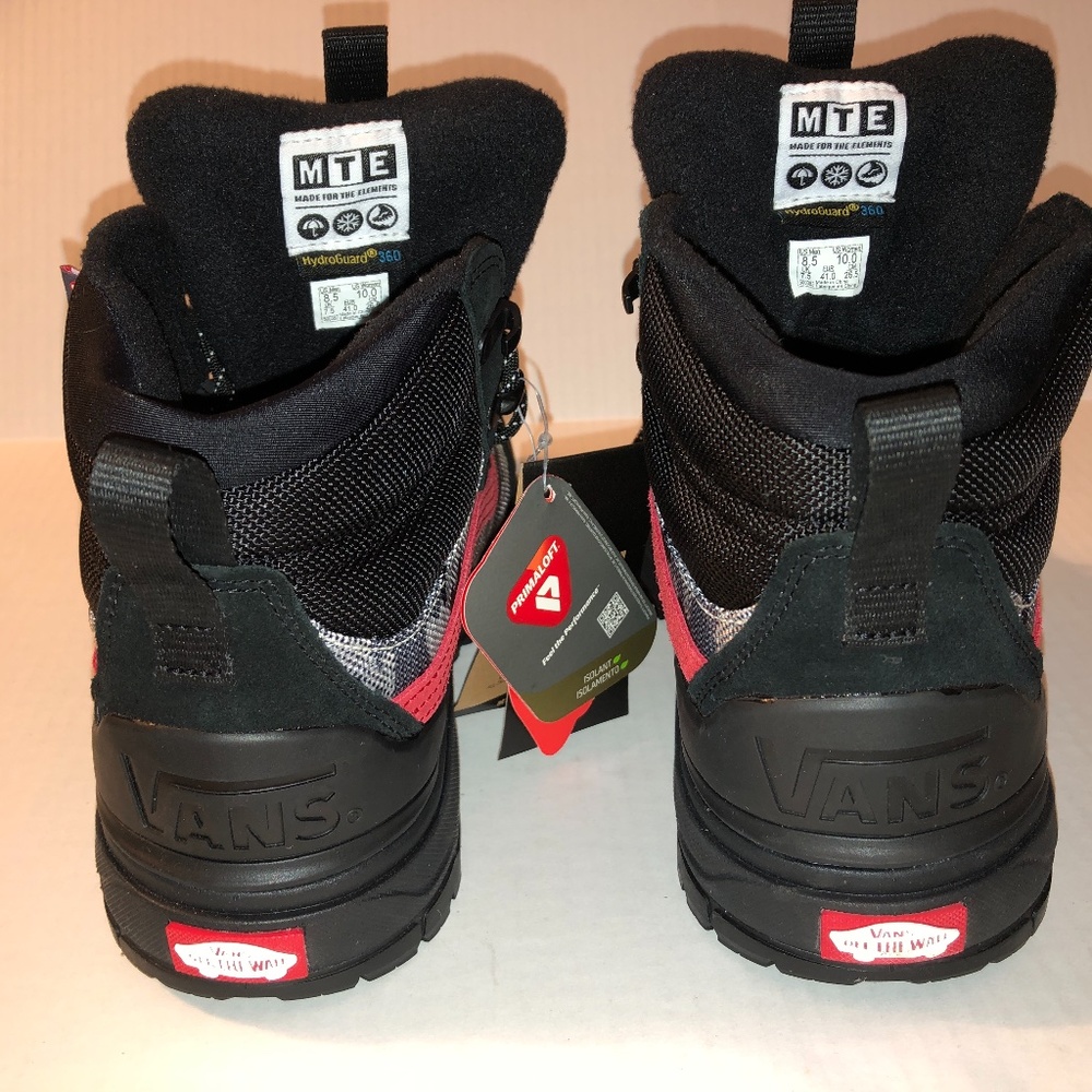 VANS ULTRA RANGE EXO HI MTE-2 Arctic Camo Black Men's Sz 8.5 NWT red black gray - Picture 3 of 9